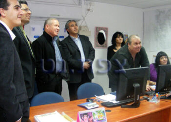 עם מנכל העירייה