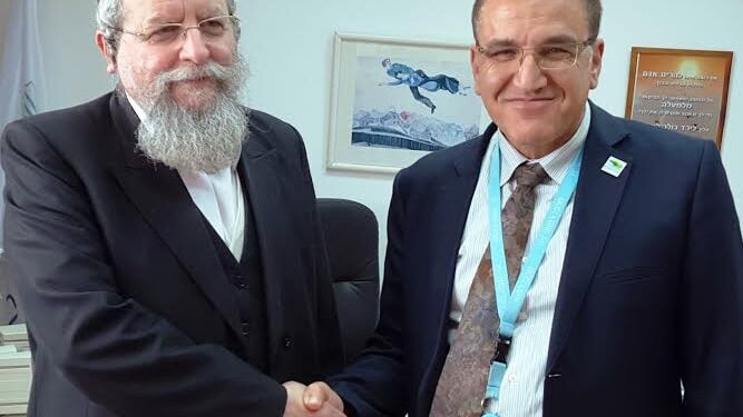 הרב פירר ביקר במרכז הרפואי זיו