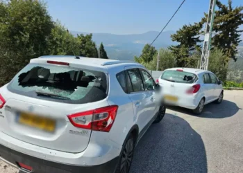 שמשות כלי רכב נופצו בצפת